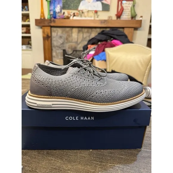 Cole Haan Men's Originalgrand Remastered Stitchlite Oxford Gray Size 8.5