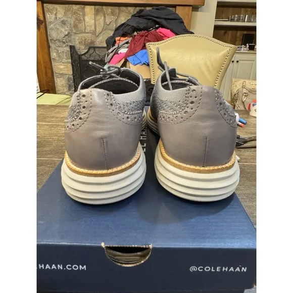 Cole Haan Men's Originalgrand Remastered Stitchlite Oxford Gray Size 8.5