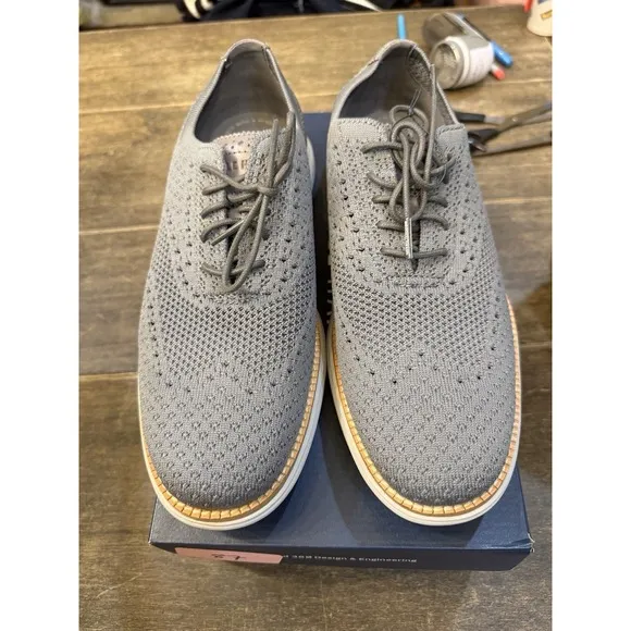 Cole Haan Men's Originalgrand Remastered Stitchlite Oxford Gray Size 8.5