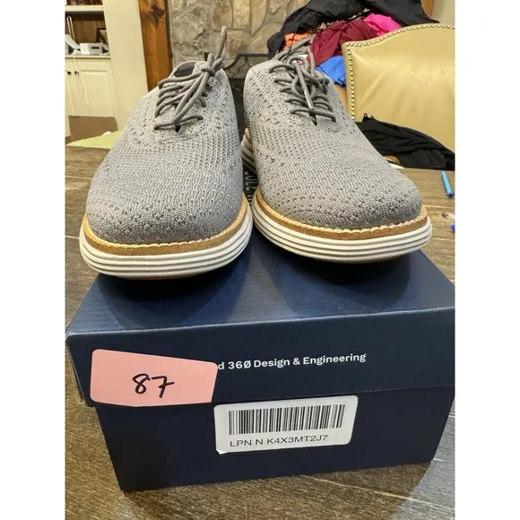 Cole Haan Men's Originalgrand Remastered Stitchlite Oxford Gray Size 8.5