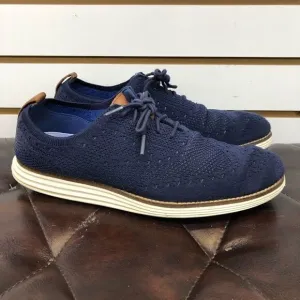 Cole Haan Mens Original Grand Stitchlite Wingtip Shoe Blue Size 8.5 C27960