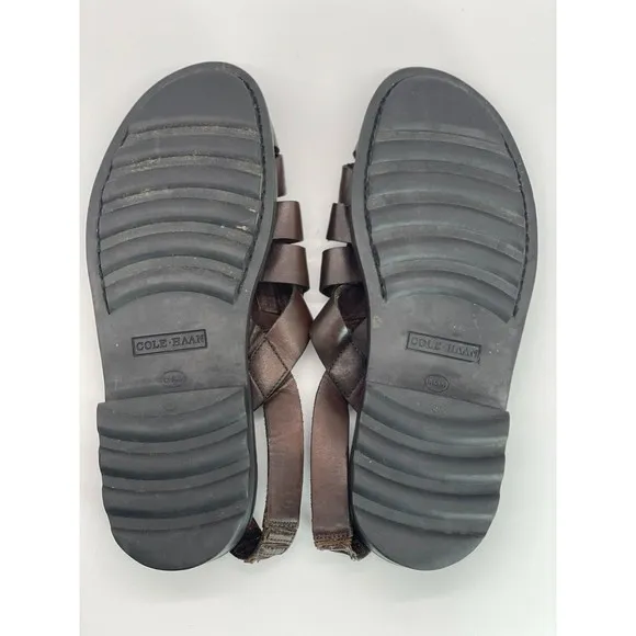 Cole Haan Mens Sandals Brown Leather Size 13M 10391
