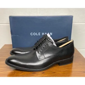 Cole Haan Modern Essentials Plain Toe Black Leather Dress Shoes Size 13M C38446