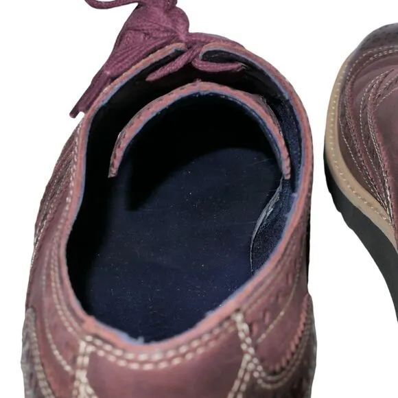 Cole Haan Sz 9M Oxblood C11823 Oxford Wingtip Brogue Shoes Lace Up Career Office