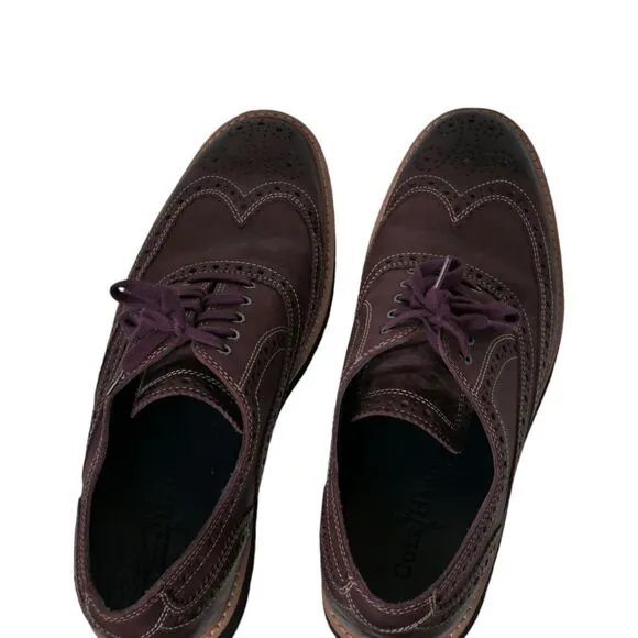 Cole Haan Sz 9M Oxblood C11823 Oxford Wingtip Brogue Shoes Lace Up Career Office