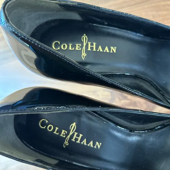 Cole Haan | Women’s black patten leather Mariela Air OT Pumps, Nike tech, sz 6B