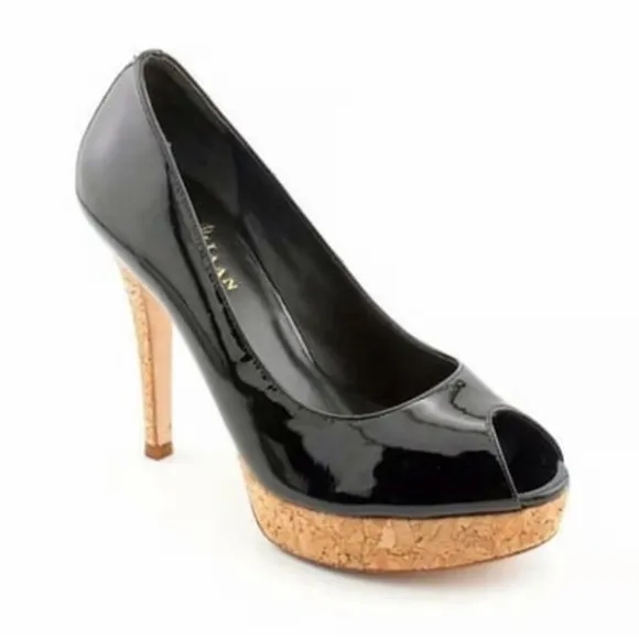 Cole Haan | Women’s black patten leather Mariela Air OT Pumps, Nike tech, sz 6B