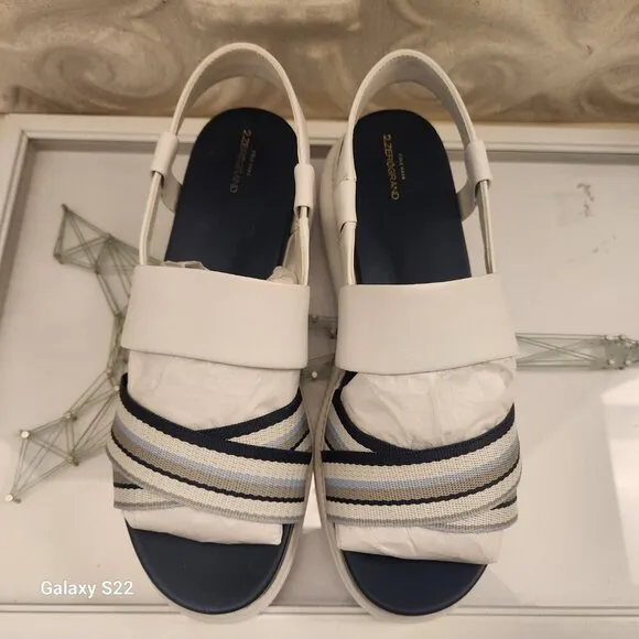 Cole Haan Zero Grand Slingback Sandals. &quot;Moonlit&quot;. NIB. Size 9