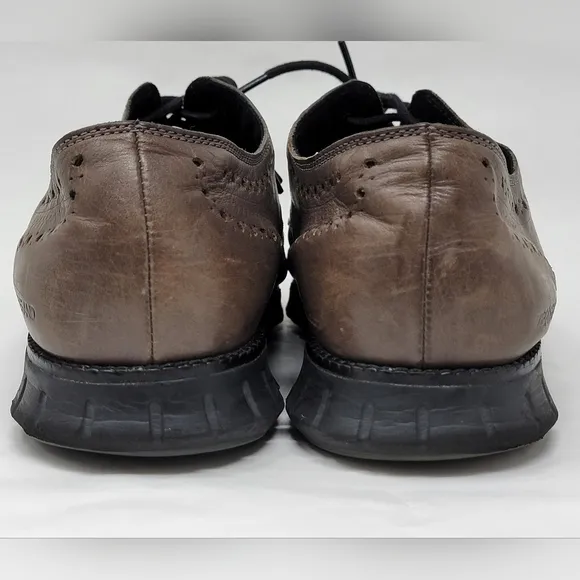 Cole Haan ZeroGrand Wingtip Oxford Burnished Pavement Men Shoes C30720 Size 11.5