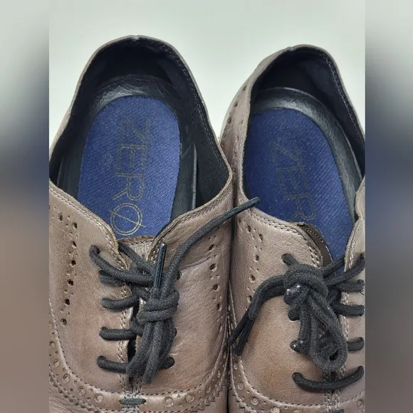 Cole Haan ZeroGrand Wingtip Oxford Burnished Pavement Men Shoes C30720 Size 11.5