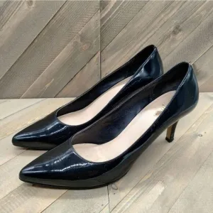 Cole Haan Classic Black Leather Pumps Womens Size 8.5 B High Heels Casual‎