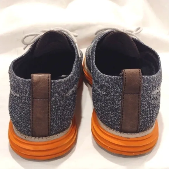 Cole Haan Zero Grand Men’s Shoes Size 10M Gray Knit Wingtip Oxford36