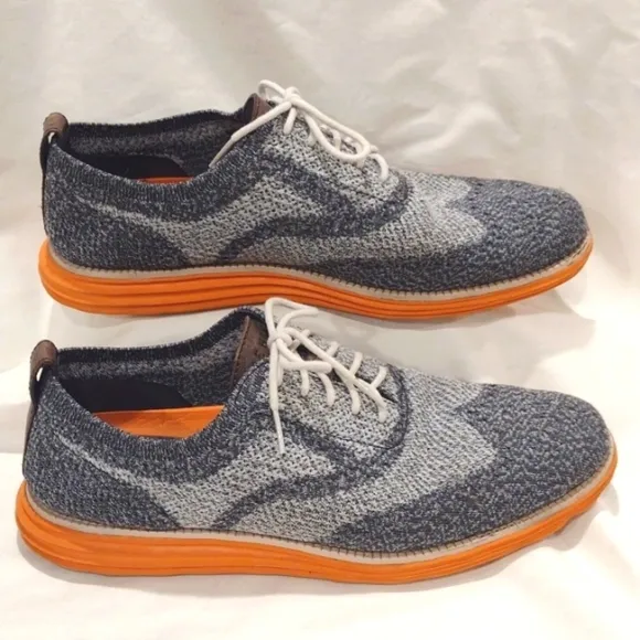 Cole Haan Zero Grand Men’s Shoes Size 10M Gray Knit Wingtip Oxford36