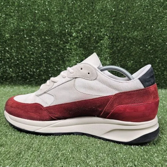 Common Projects Track Classic White Red Suede Italian‎ Sneakers EU 43 US 10