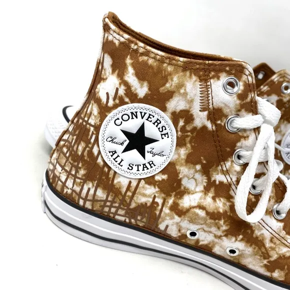 Converse Ctas High Top Shoes Women's Size Canvas White Warm Tan Skate A06004C