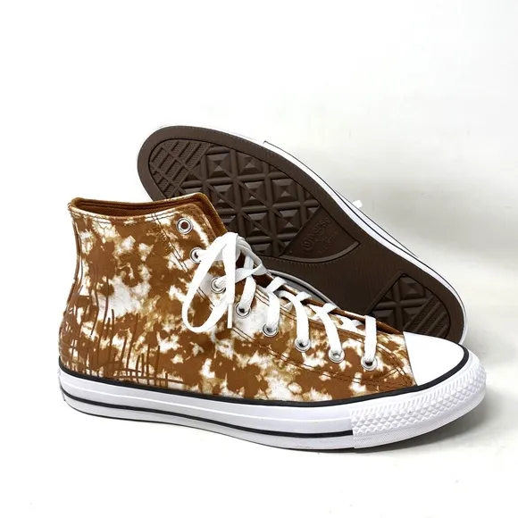 Converse Ctas High Top Shoes Women's Size Canvas White Warm Tan Skate A06004C