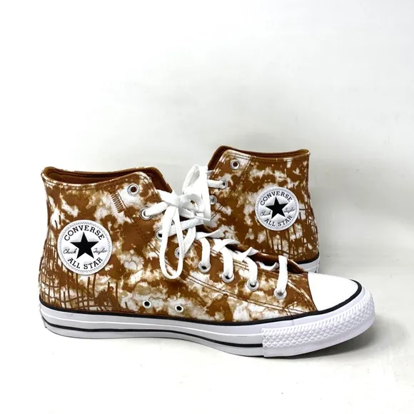 Converse Ctas High Top Shoes Women's Size Canvas White Warm Tan Skate A06004C