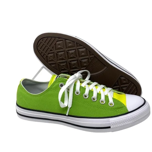 Converse Ctas Low For Women Sneakers Green Canvas Skate Shoes Custom 168958C-WGY