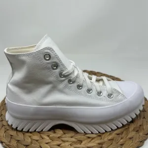 Converse CTAS Lugged 2.0 White Canvas Women's Hi-Top Platform Shoes Size 9