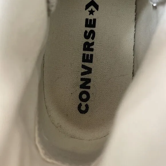 Converse Lift Hi Womens 9.5 Metallic Silver Sneakers Platform Casual Shoes