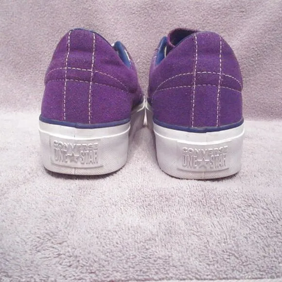 CONVERSE One Star OX Platform SNEAKERS Women Size 9.5 PURPLE SUEDE Chuck Y2K