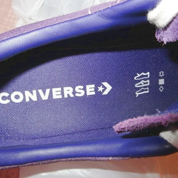 CONVERSE One Star OX Platform SNEAKERS Women Size 9.5 PURPLE SUEDE Chuck Y2K