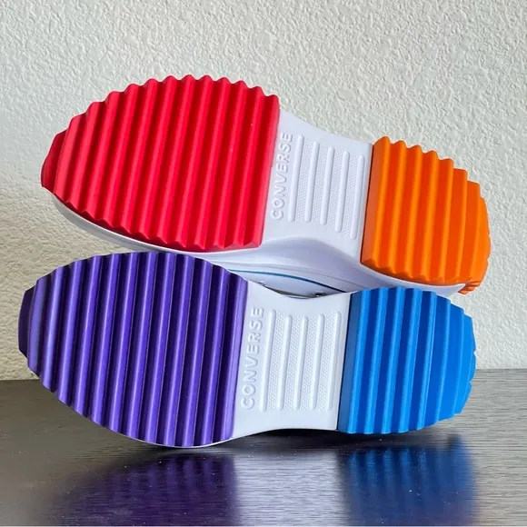 Converse Run Star Hike Hi Platform PRIDE Rainbow Sneakers