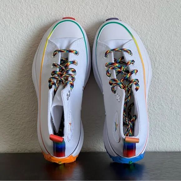 Converse Run Star Hike Hi Platform PRIDE Rainbow Sneakers
