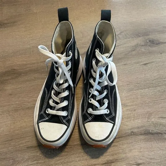 Converse Run Star Hike High Top Sneakers Men's Size 7.5 Black