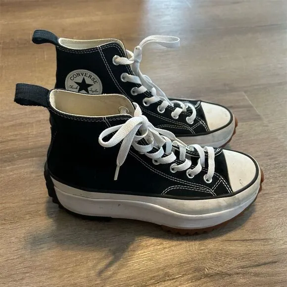 Converse Run Star Hike High Top Sneakers Men's Size 7.5 Black