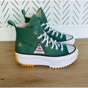 🤩Converse Run Star Hike Platform Sz 5 Men's Shoes Little Flowers Green A11562C