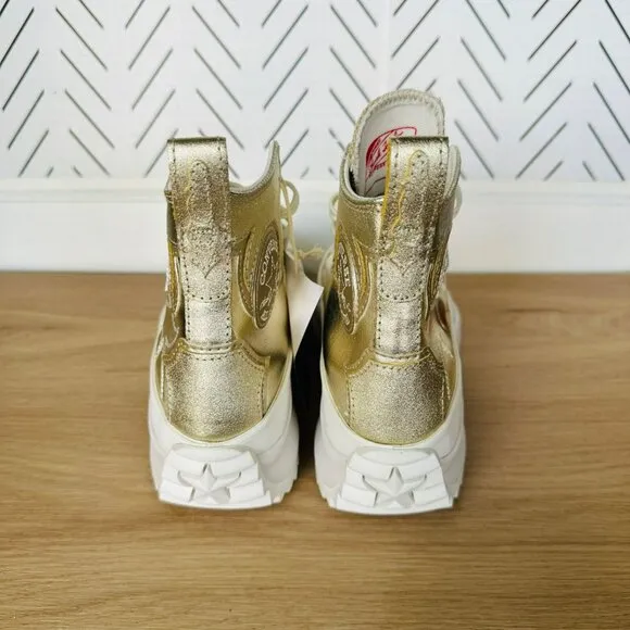 🤩Converse Sz 5.5 Men's Shoes Run Star Hike Hi Platform Western Gold A10333C🤩
