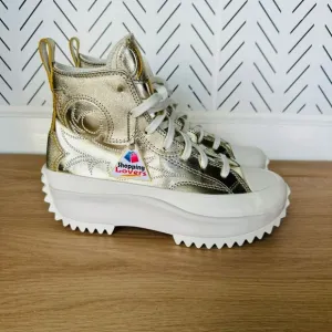 🤩Converse Sz 5.5 Men's Shoes Run Star Hike Hi Platform Western Gold A10333C🤩
