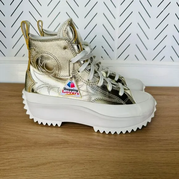 🤩Converse Sz 5.5 Men's Shoes Run Star Hike Hi Platform Western Gold A10333C🤩