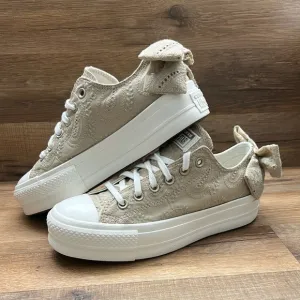 CONVERSE Women's Beige Lace Sneakers
