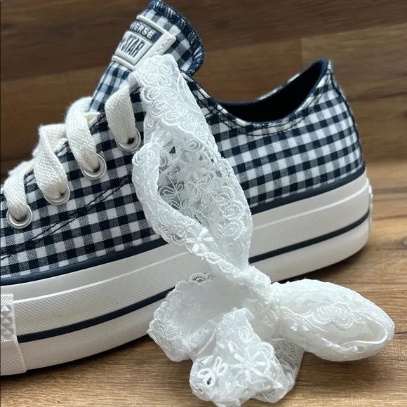 Converse Women's Black and White Checkered Sneakers