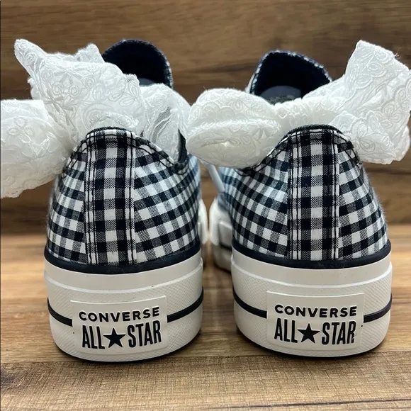 Converse Women's Black and White Checkered Sneakers