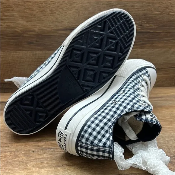 Converse Women's Black and White Checkered Sneakers