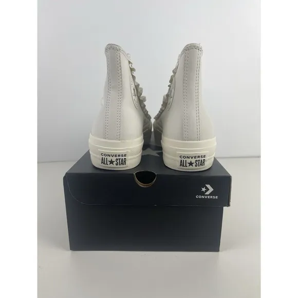 Converse Womens Chuck Taylor All Star Lift Hi Platform Vintage White 9.5 A13388C