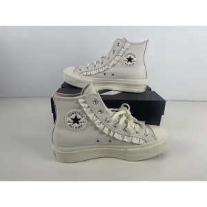 Converse Womens Chuck Taylor All Star Lift Hi Platform Vintage White 9.5 A13388C