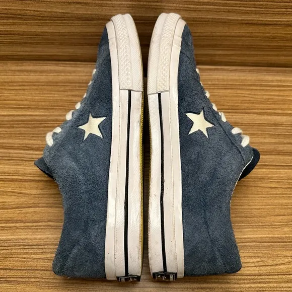 Converse X Fragment Design X One Star 74 153129C Men’s Size 9.5 RARE Blue Suede