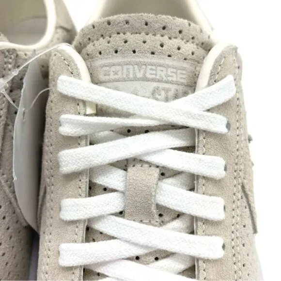 Converse Women’s Pro Leather Suede Egret/White Shoes Sneakers New