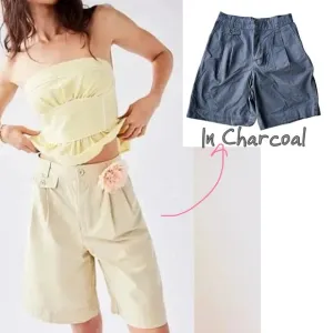 COPY - Free People High Street Trouser Shorts - Brown Rice