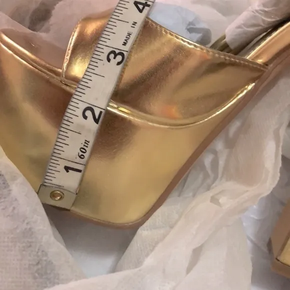 COPY - GOLDEN platform sandals heels ankles straps wrap.