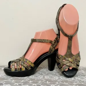 Cordani Calzature Snake Print Strappy Sandals