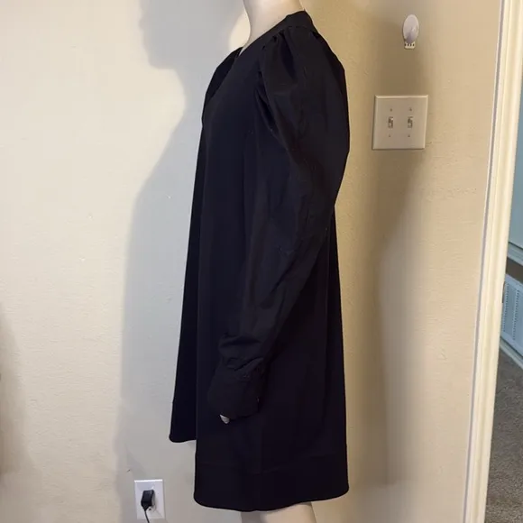 COS Black Puff Sleeve knit dress, size medium NWOT