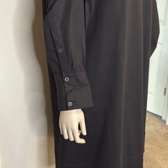 COS Black Puff Sleeve knit dress, size medium NWOT