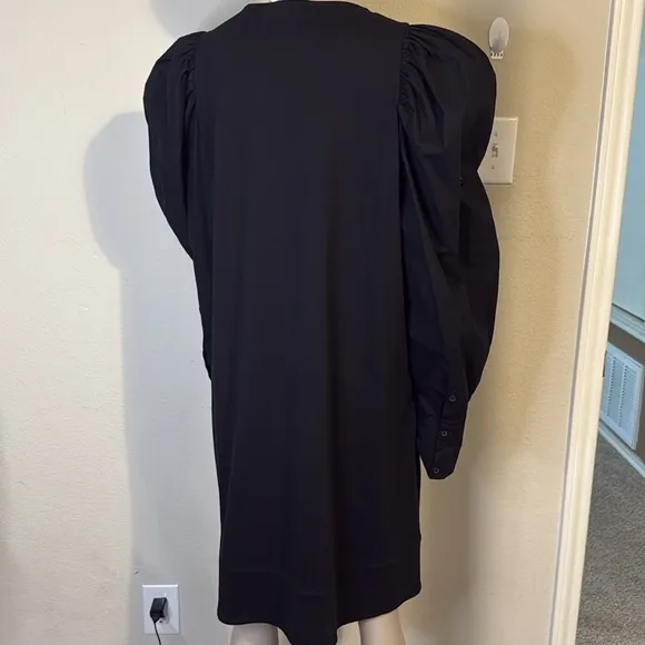 COS Black Puff Sleeve knit dress, size medium NWOT
