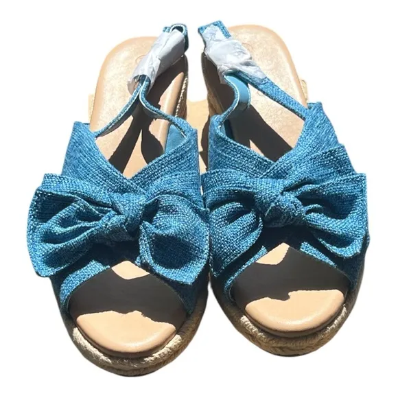 Coutgo Platform Espadrille Slingback Summer Dress Sandals