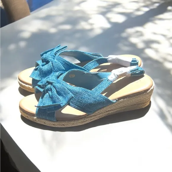 Coutgo Platform Espadrille Slingback Summer Dress Sandals